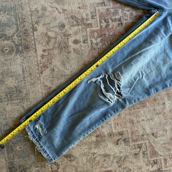 Rewash High Rise Jeans Y2K Streetwear 9/29 Junior Crop Vintage Staple Distressed - Picture 14 of 16